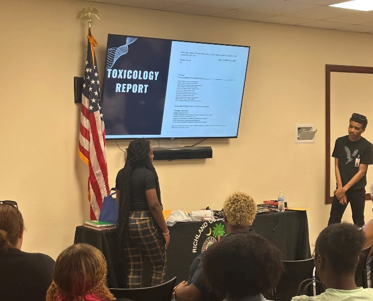 Class activities at Coroner's Campus cadet Program